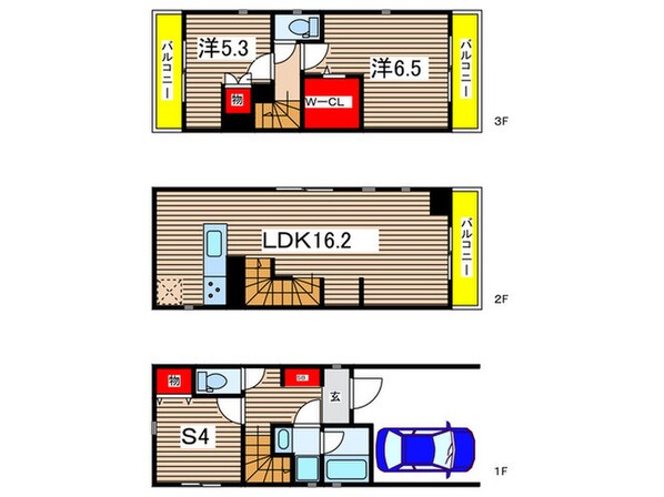 Kolet武蔵中原3の物件間取画像